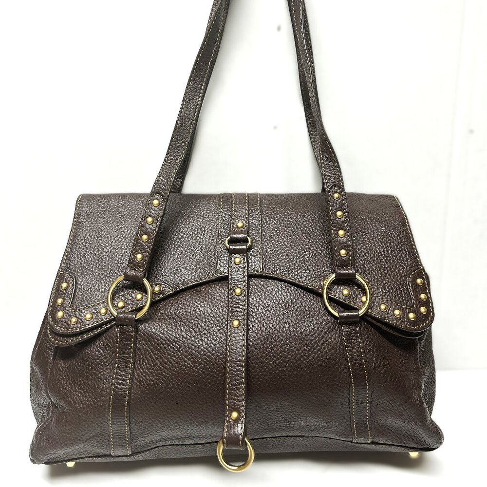 Maxx New York brown leather shoulder bag